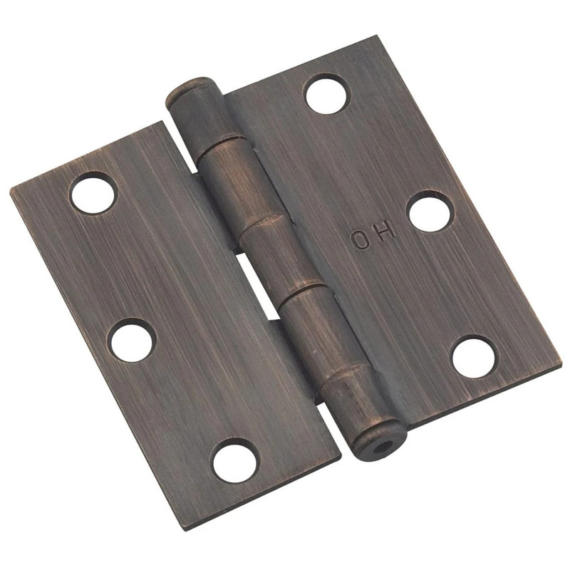 Full Mortise Butt Hinge - Size:3" - Finish:Oil Rubbed Bronze - Corner Type:Square Corner